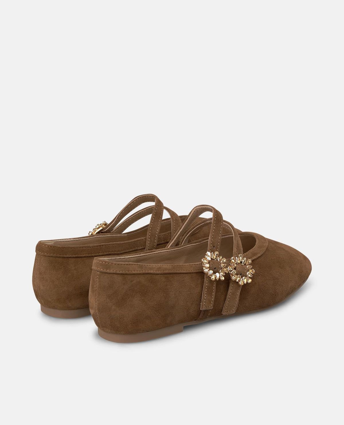 BALLERINE IN PELLE CON DOPPIA FIBBIA
