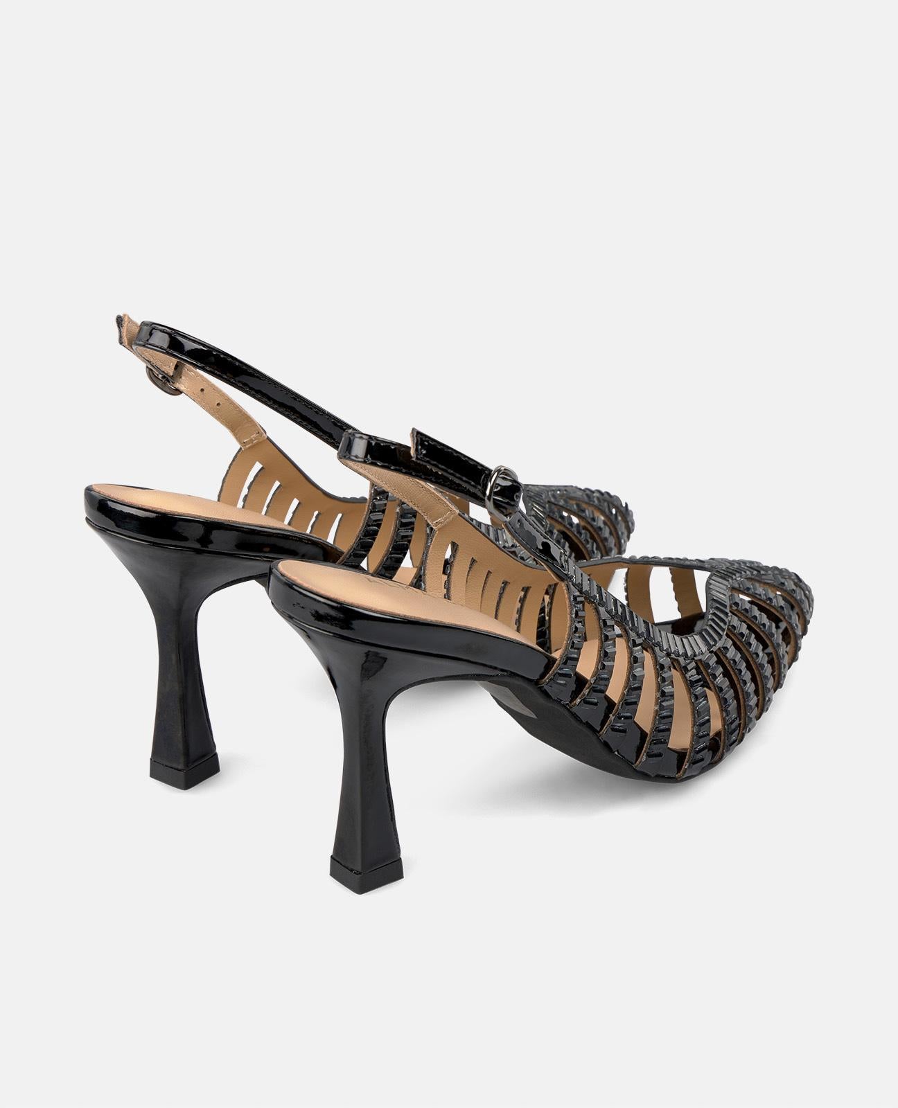 ABSATZSCHUH MIT KRISTALLEFFEKT