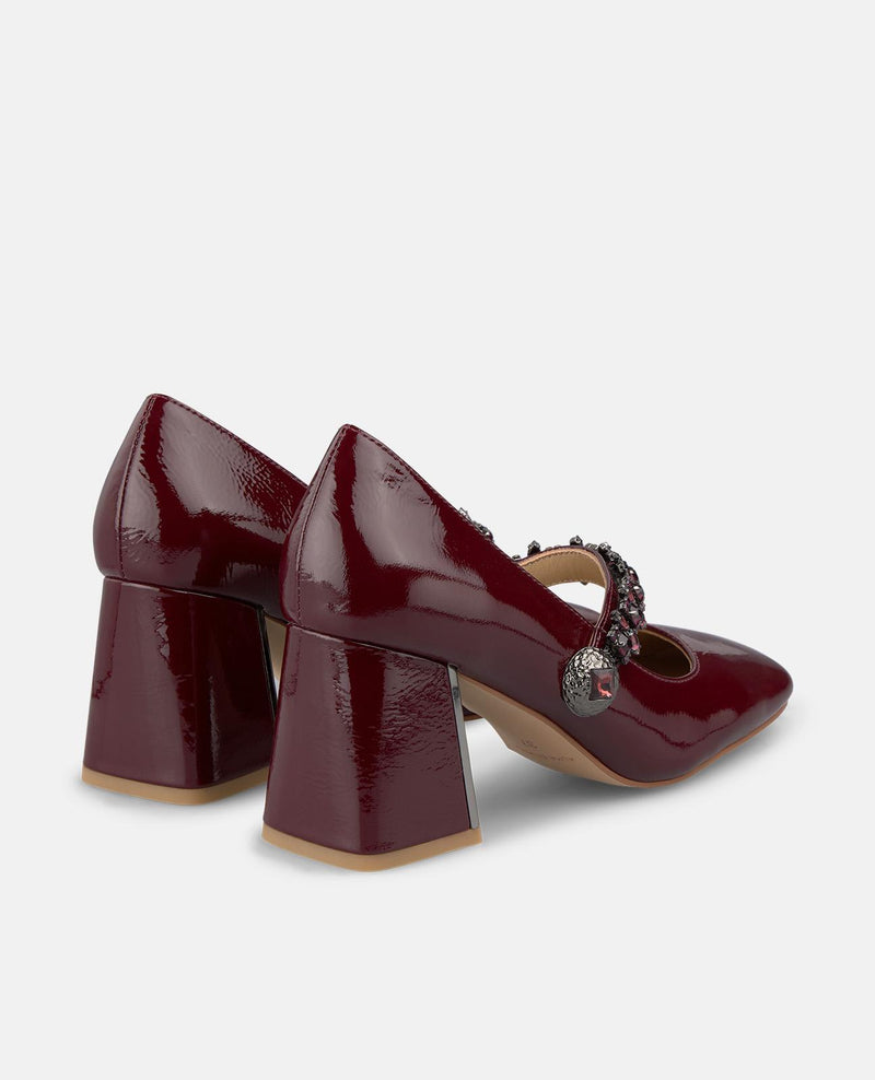 HIGH HEEL SHOE WITH RHINESTONES