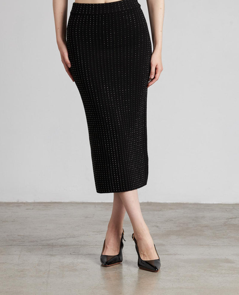 FALDA DE PUNTO BRILLOS