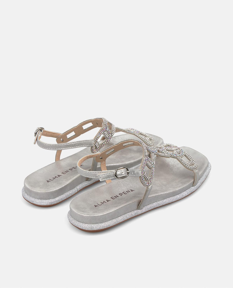 SANDALIA TIRA BRILLANTE PEDRERÍA