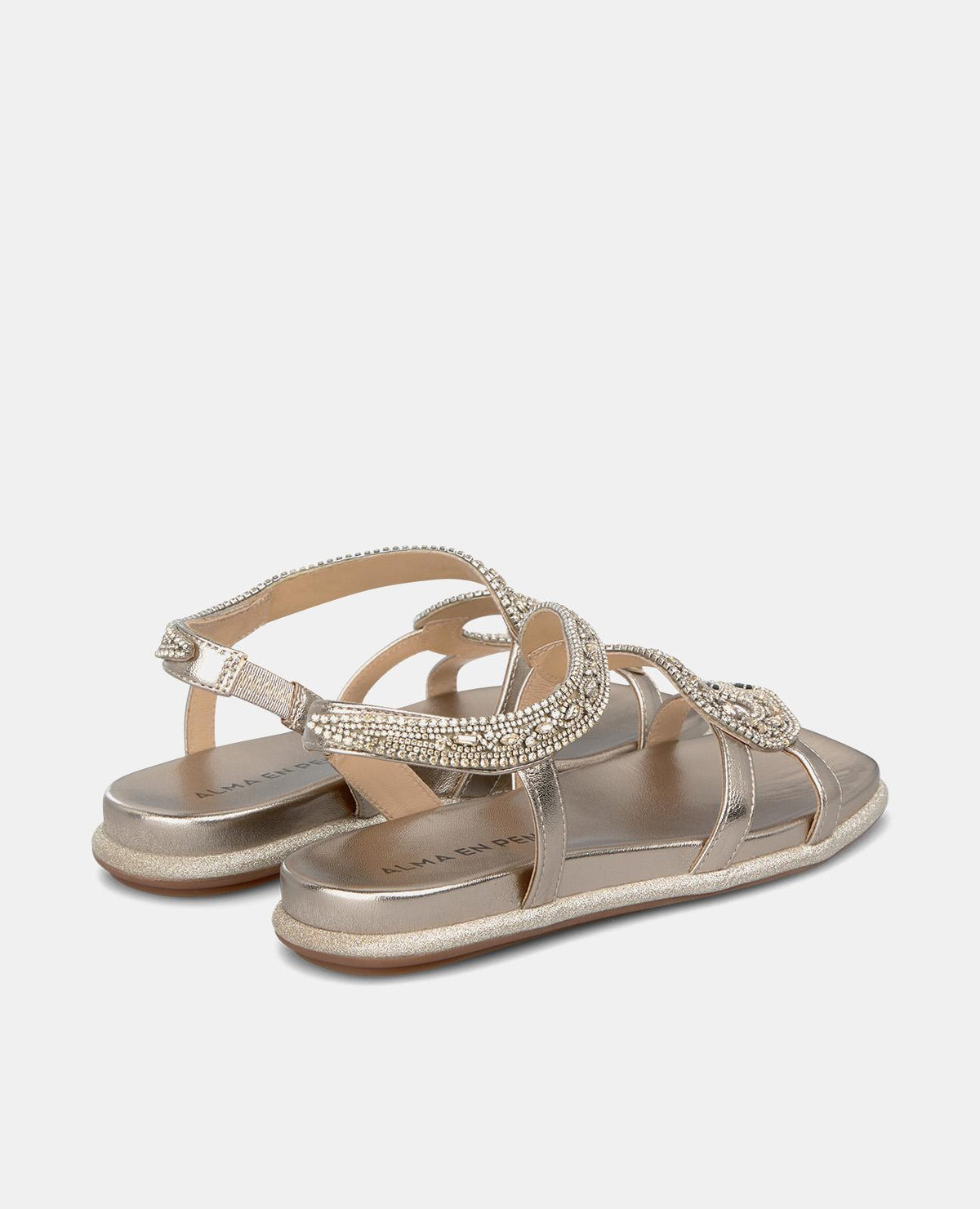 SNAKE SANDAL WITH GLITTER SOLE