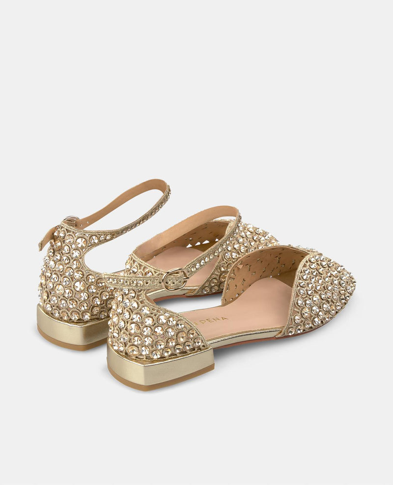 ARMBAND SANDALE MIT STRASSSTEINEN