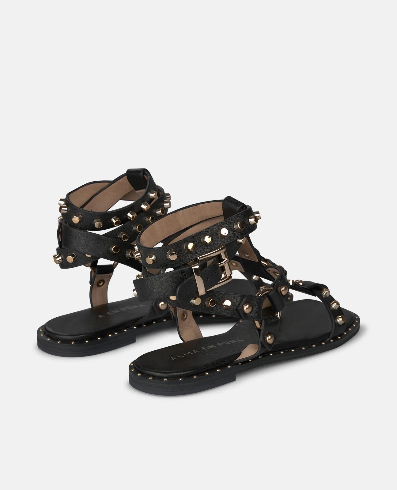 SANDALIA ESTILO GRIEGO TACHAS