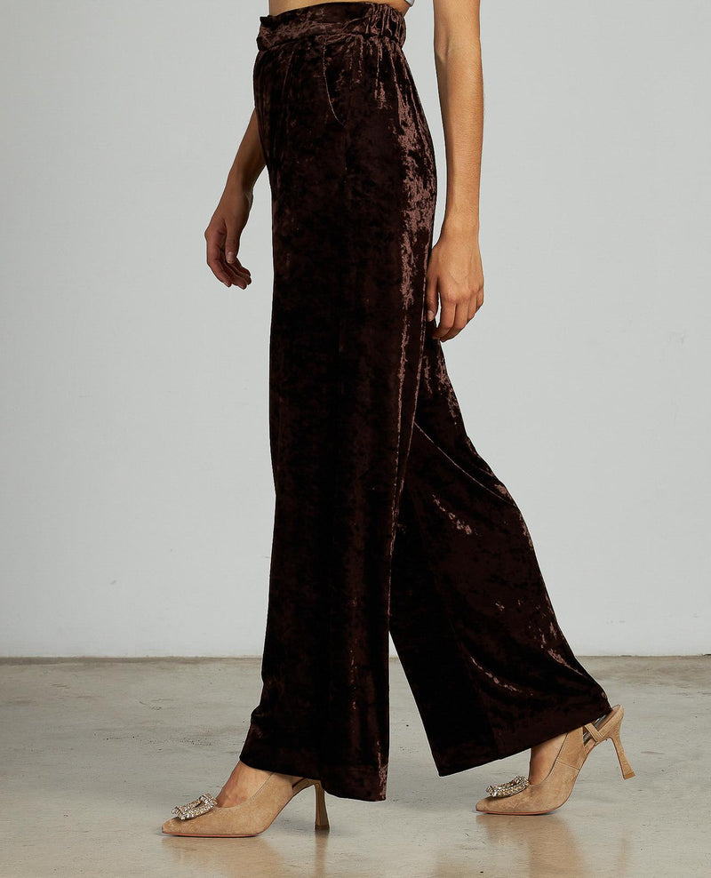 PANTALÓN TIRO ALTO TERCIOPELO