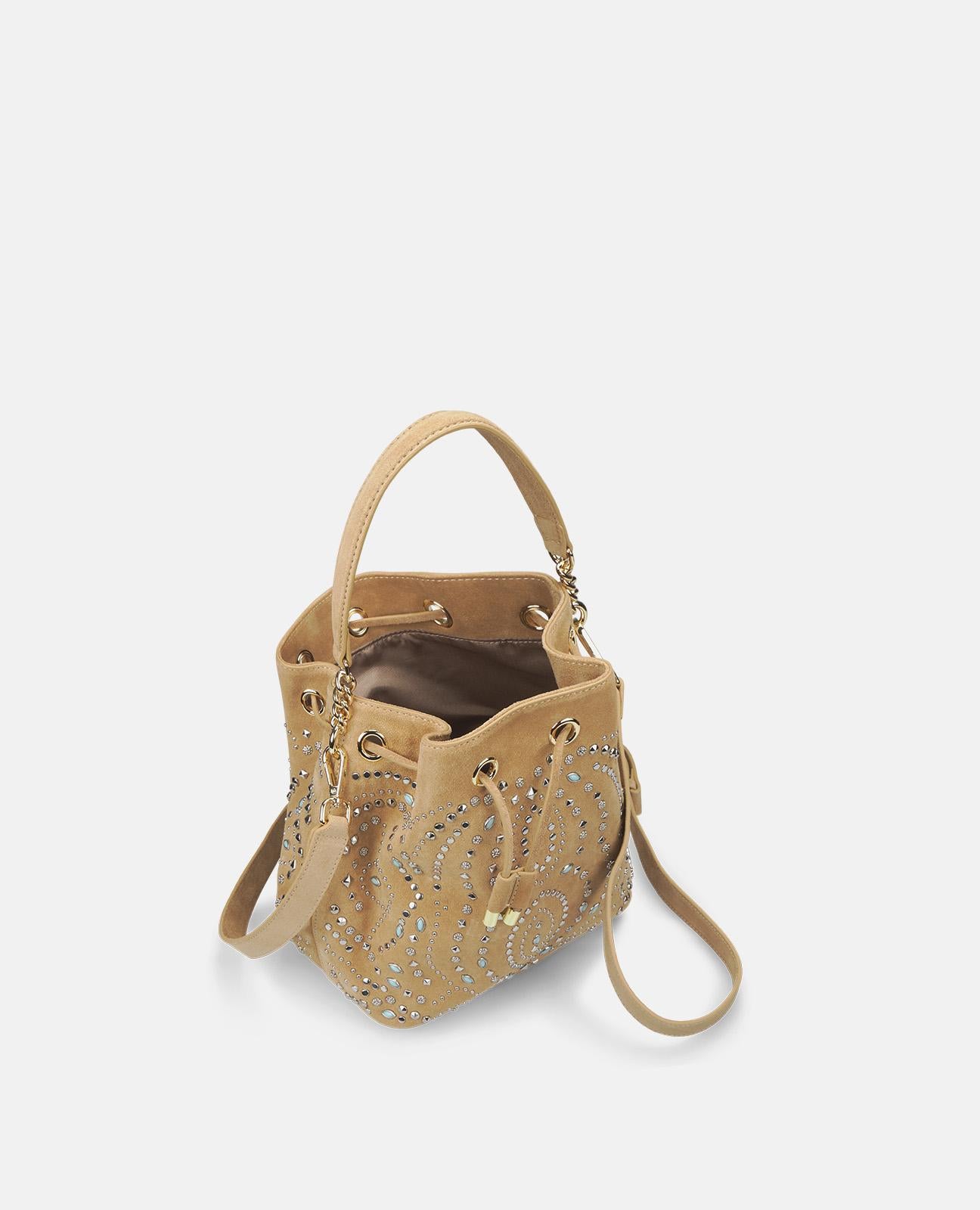 BOLSO BOMBONERA CON TACHAS