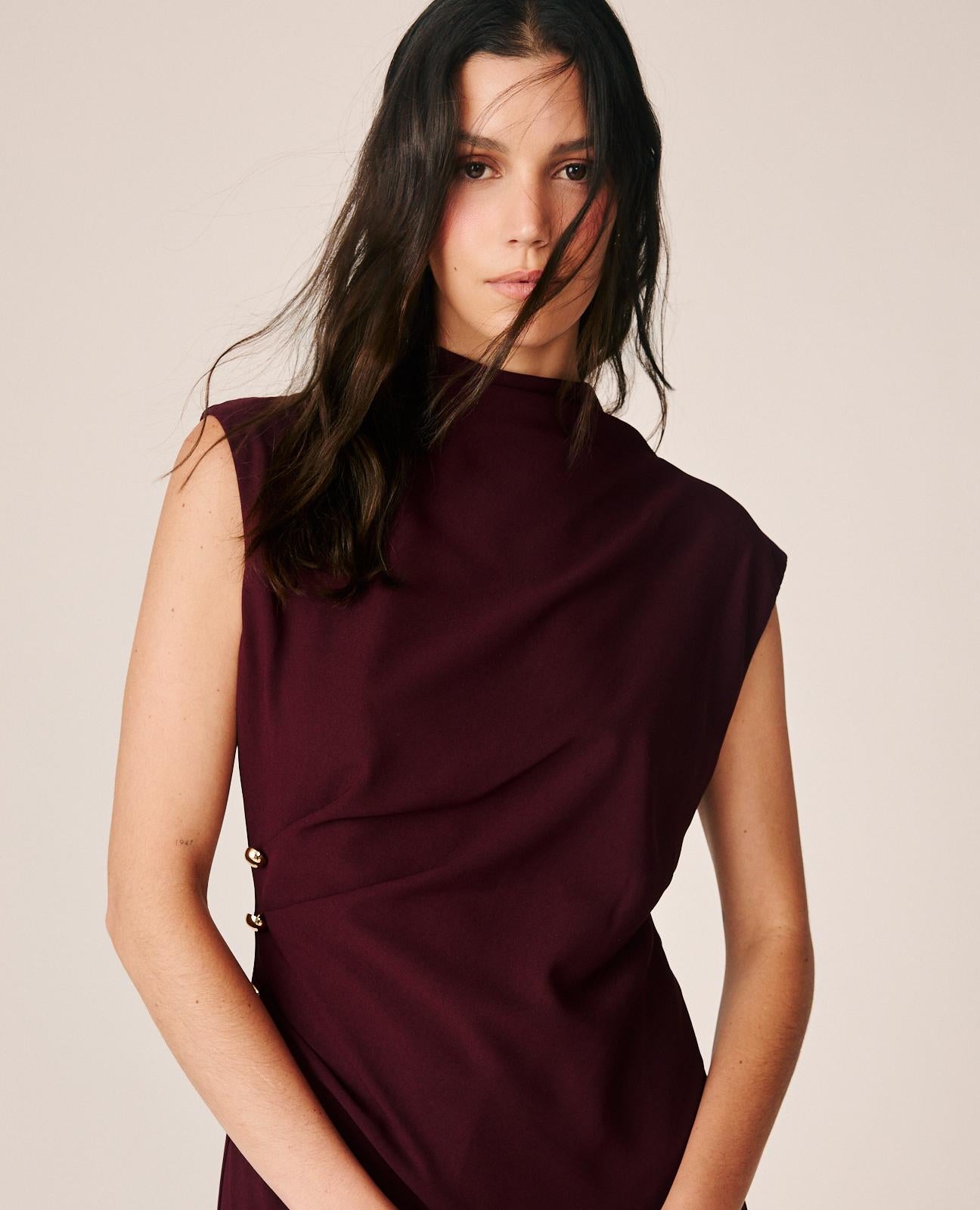 VESTIDO LARGO CREPE FLUIDO