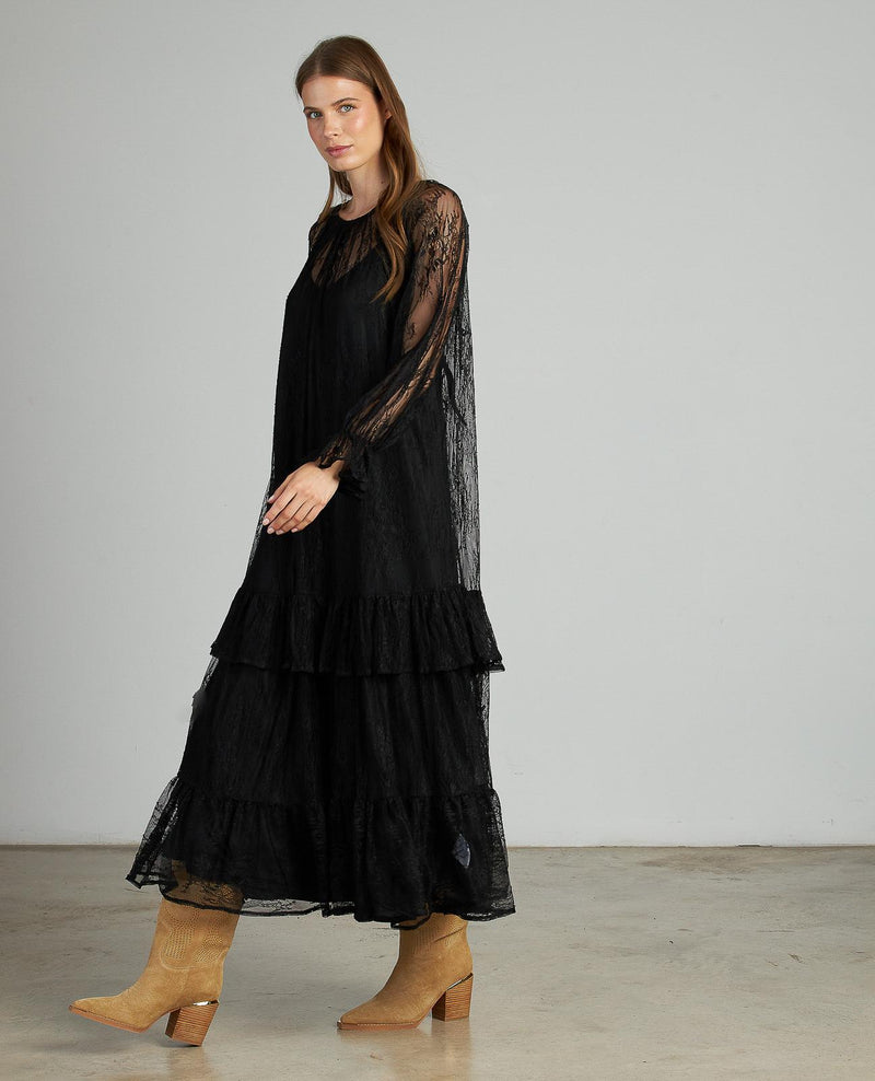 VESTIDO ENCAJE LARGO