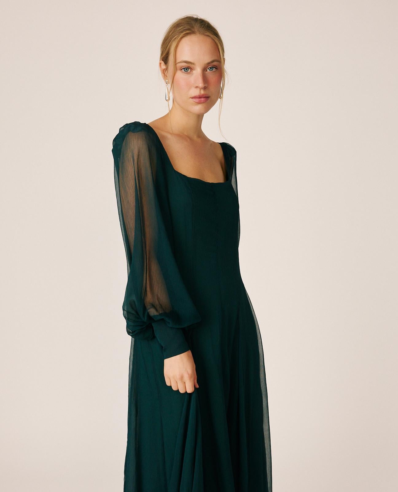 VESTIDO LARGO GASA