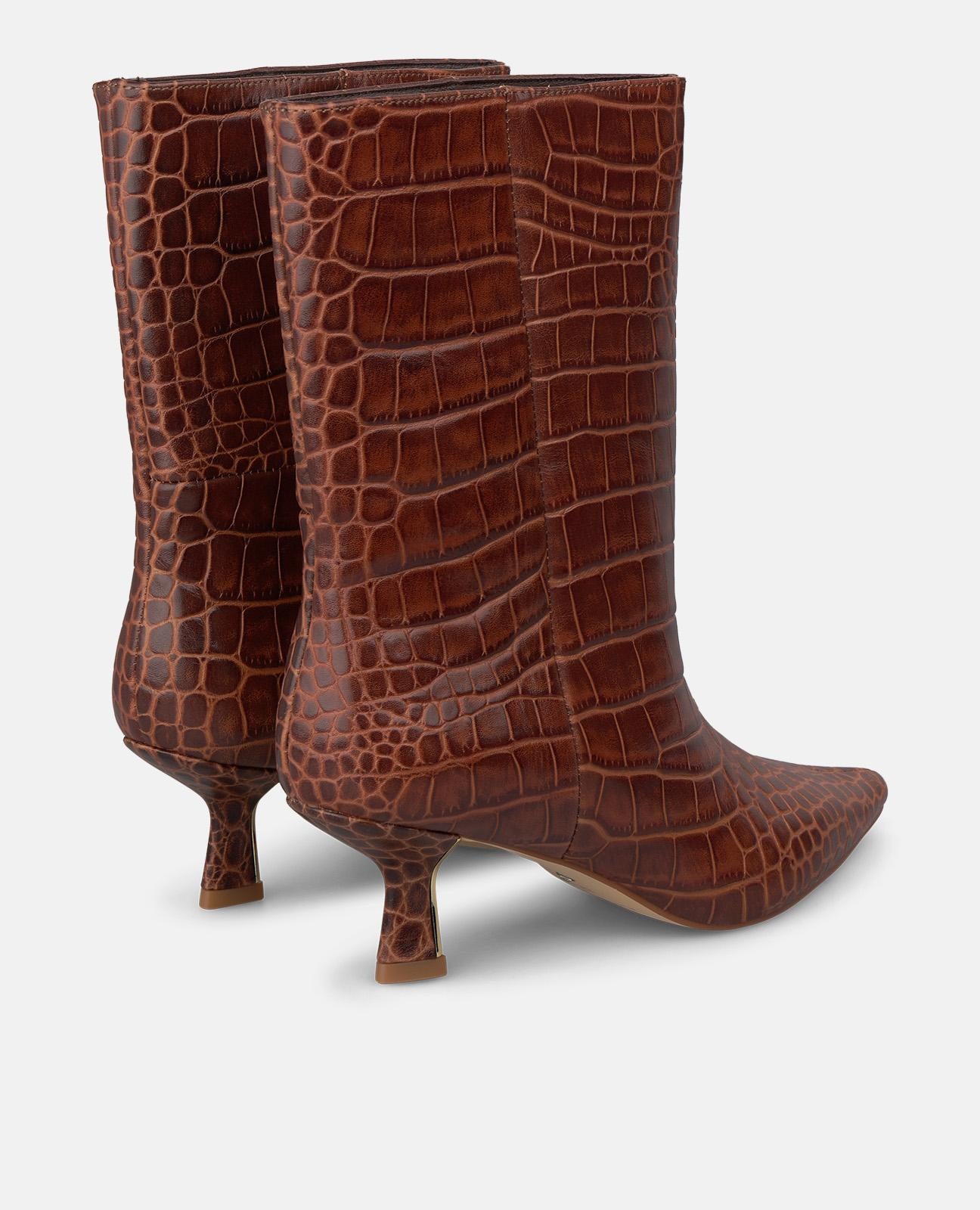 BOTÍN DE PIEL ANIMAL PRINT