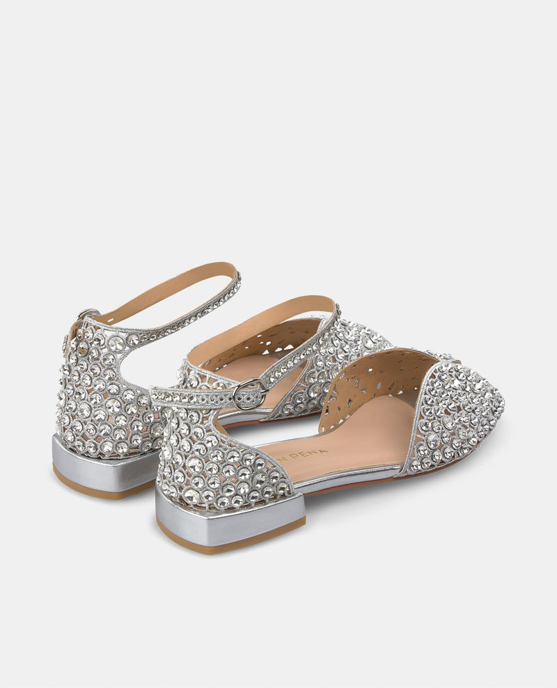 ARMBAND SANDALE MIT STRASSSTEINEN