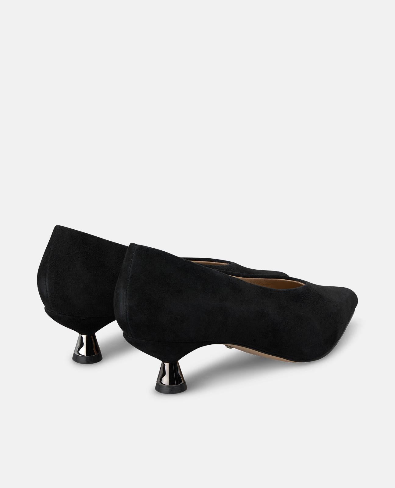 ZAPATO TACÓN CHUPETE DE ANTE