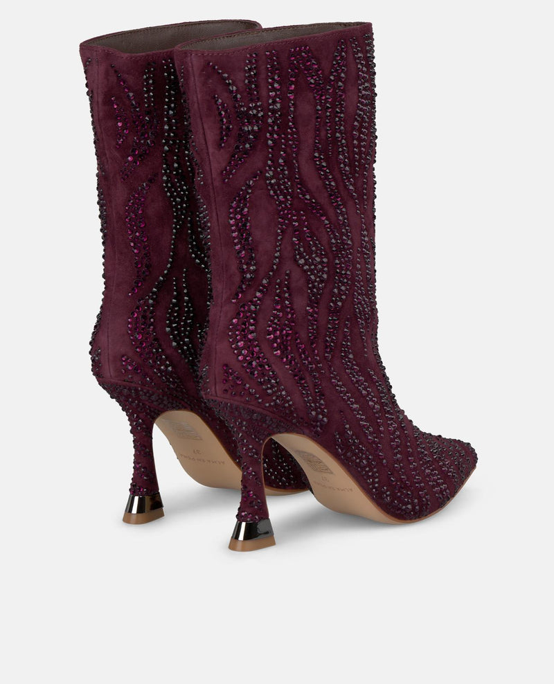 BOTTINES AVEC DÉTAILS EN STRASS