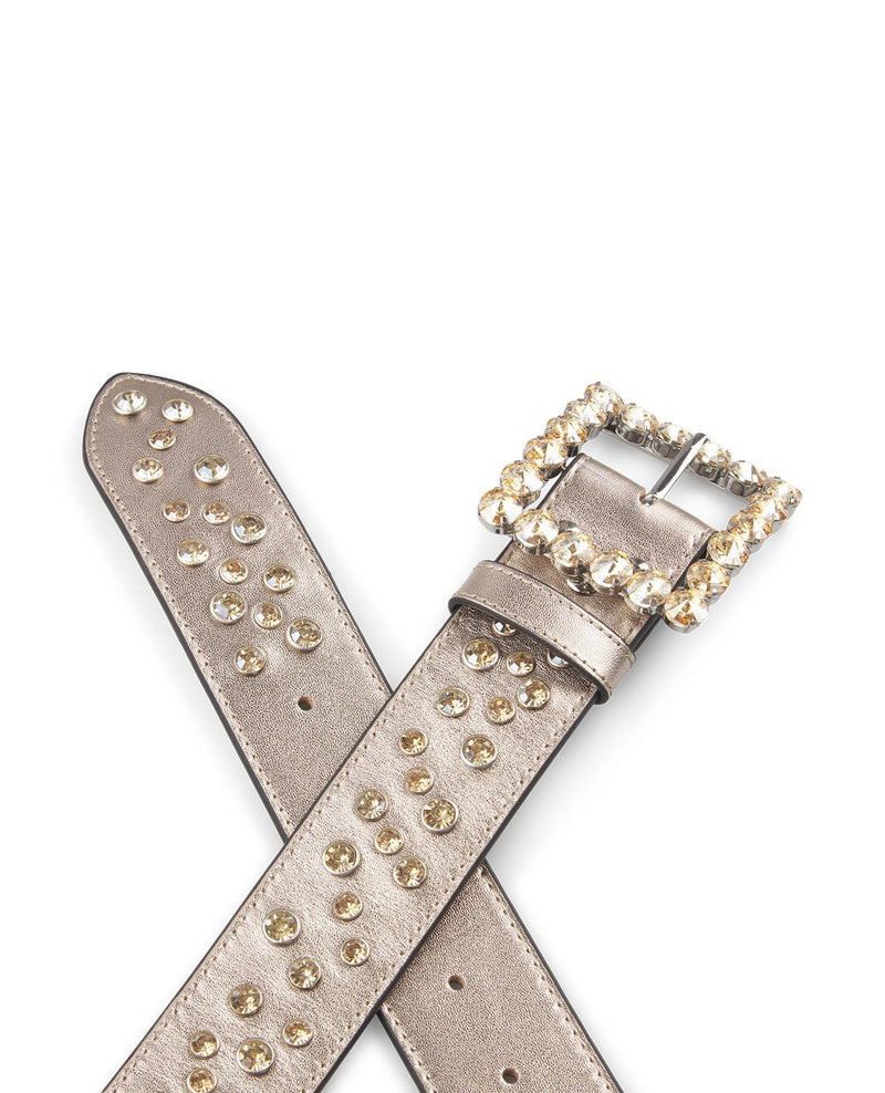 STUDDED LEATHER BELT