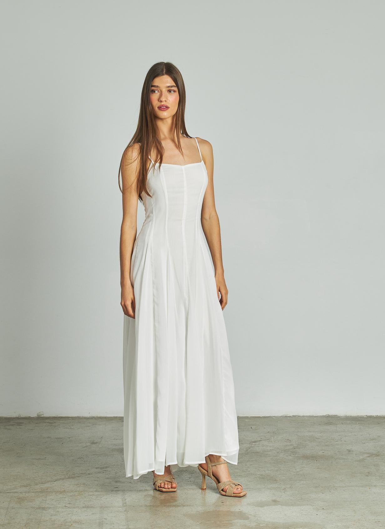 VESTIDO MIDI DE ALÇAS