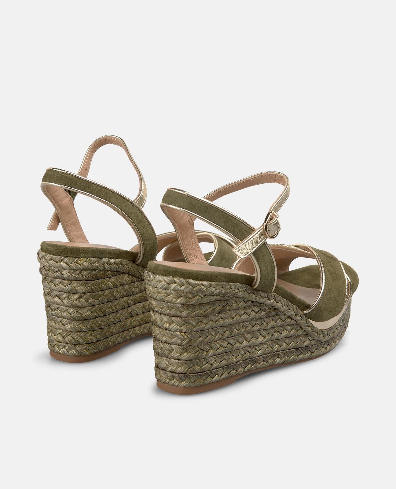 SANDALIA DE ESPARTO DOBLE TIRA CRUZADA