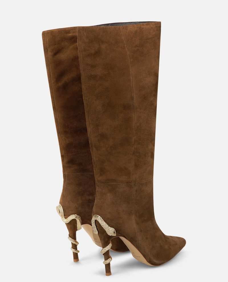 BOTA CON SERPIENTE TACÓN