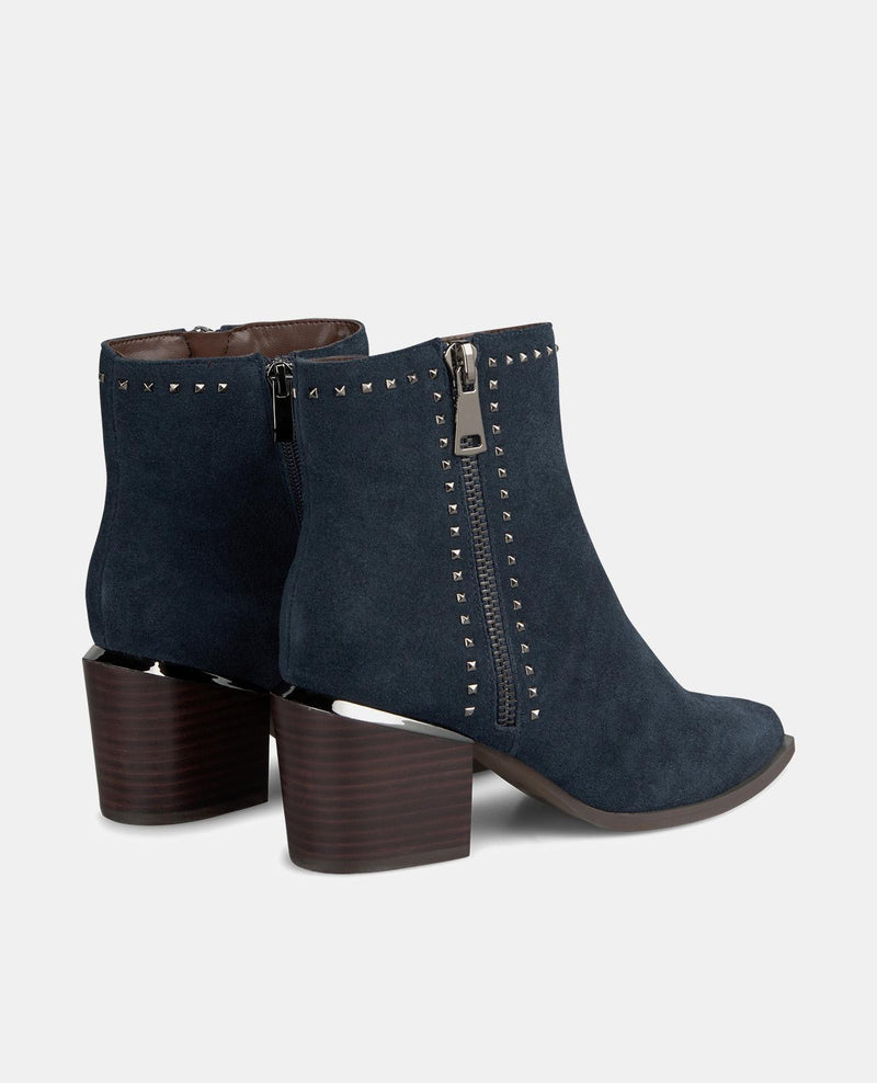 BOTTES DE CHEVILLE À TALON ZIPPÉ