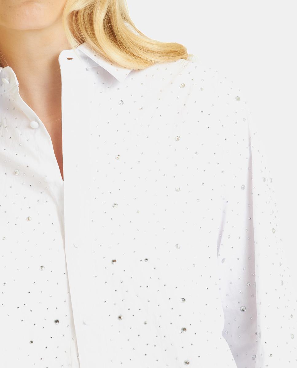 SHIRT WITH RHINESTONE DETAILS