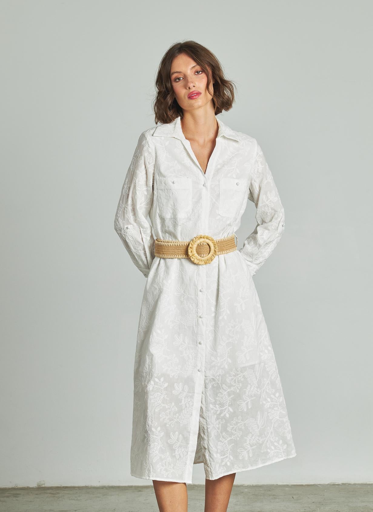 Vestido Alma En Pena Con Volantes Y Estampado Mujer Verde Oliva