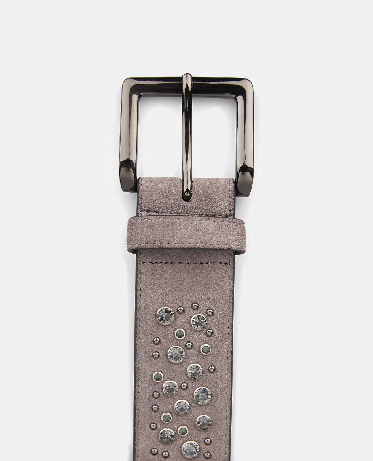 CEINTURE EN CUIR PERLÉE