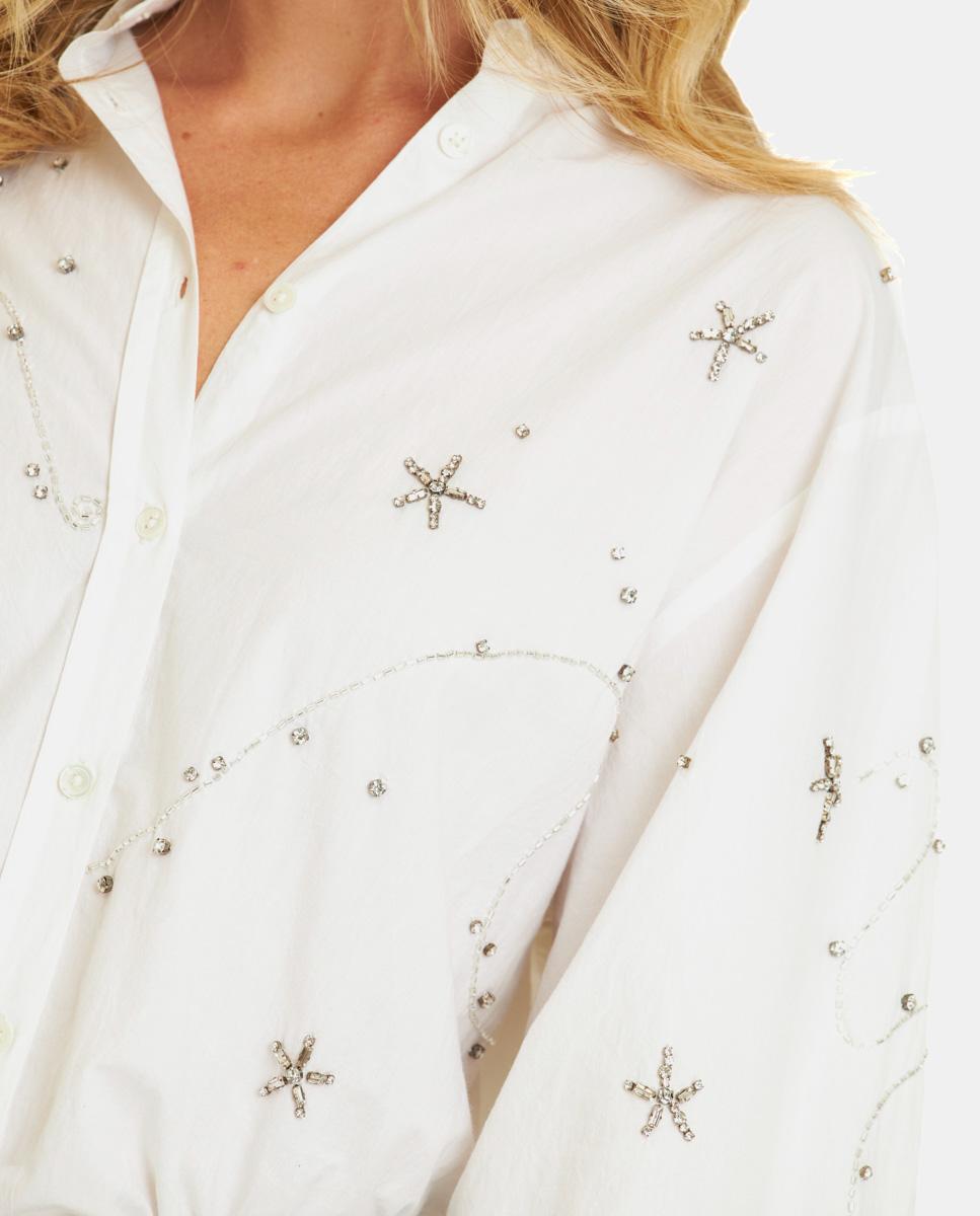 SHIRT WITH RHINESTONE DETAILS