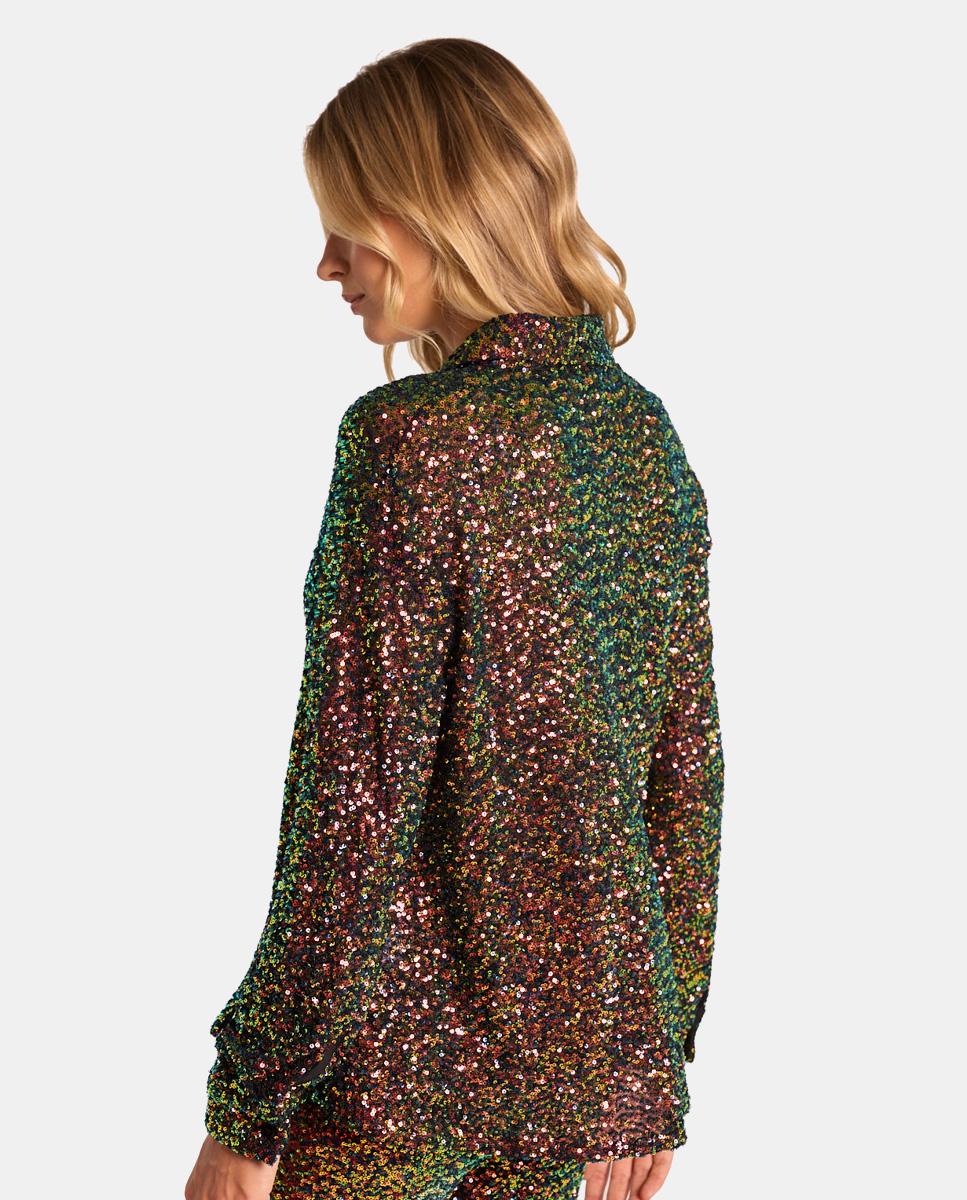 SHIRT COVERED WITH SEQUINS