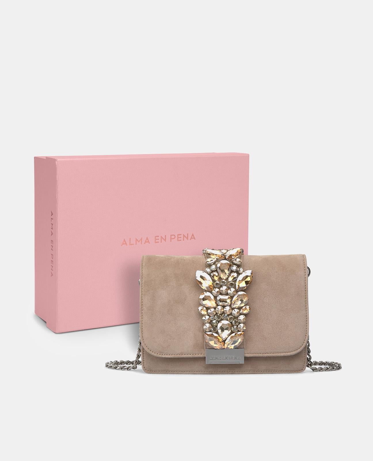 CLUTCH BAG WITH RHINESTONES