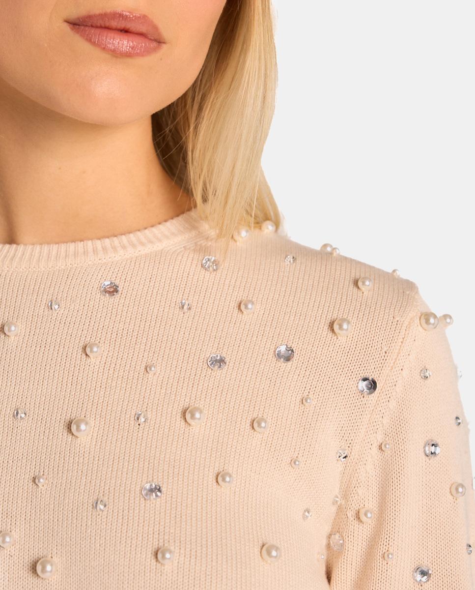 PULL AVEC PERLES