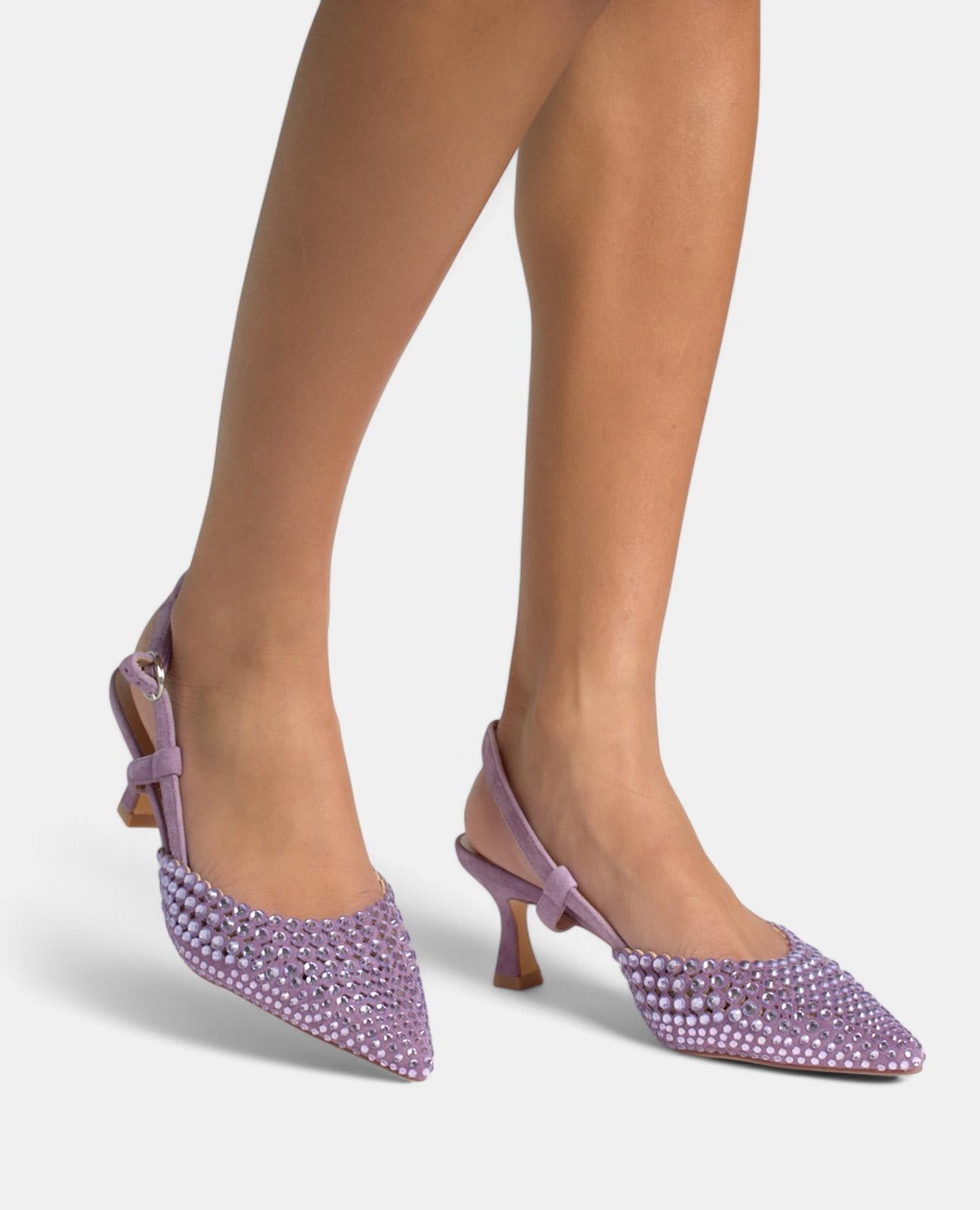 HEELED WITH RHINESTONES