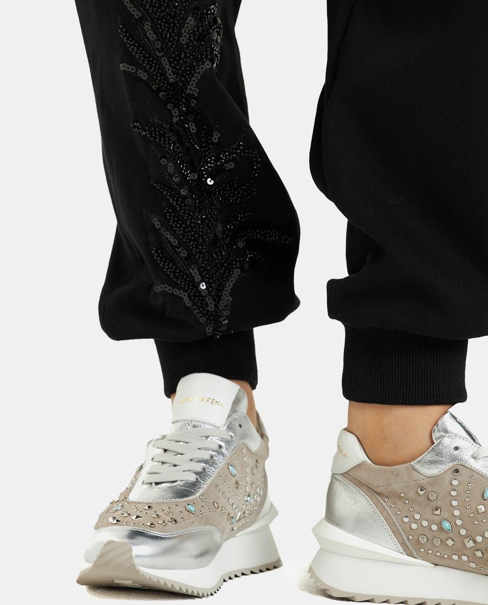 SEQUINED JOGGER PANTS