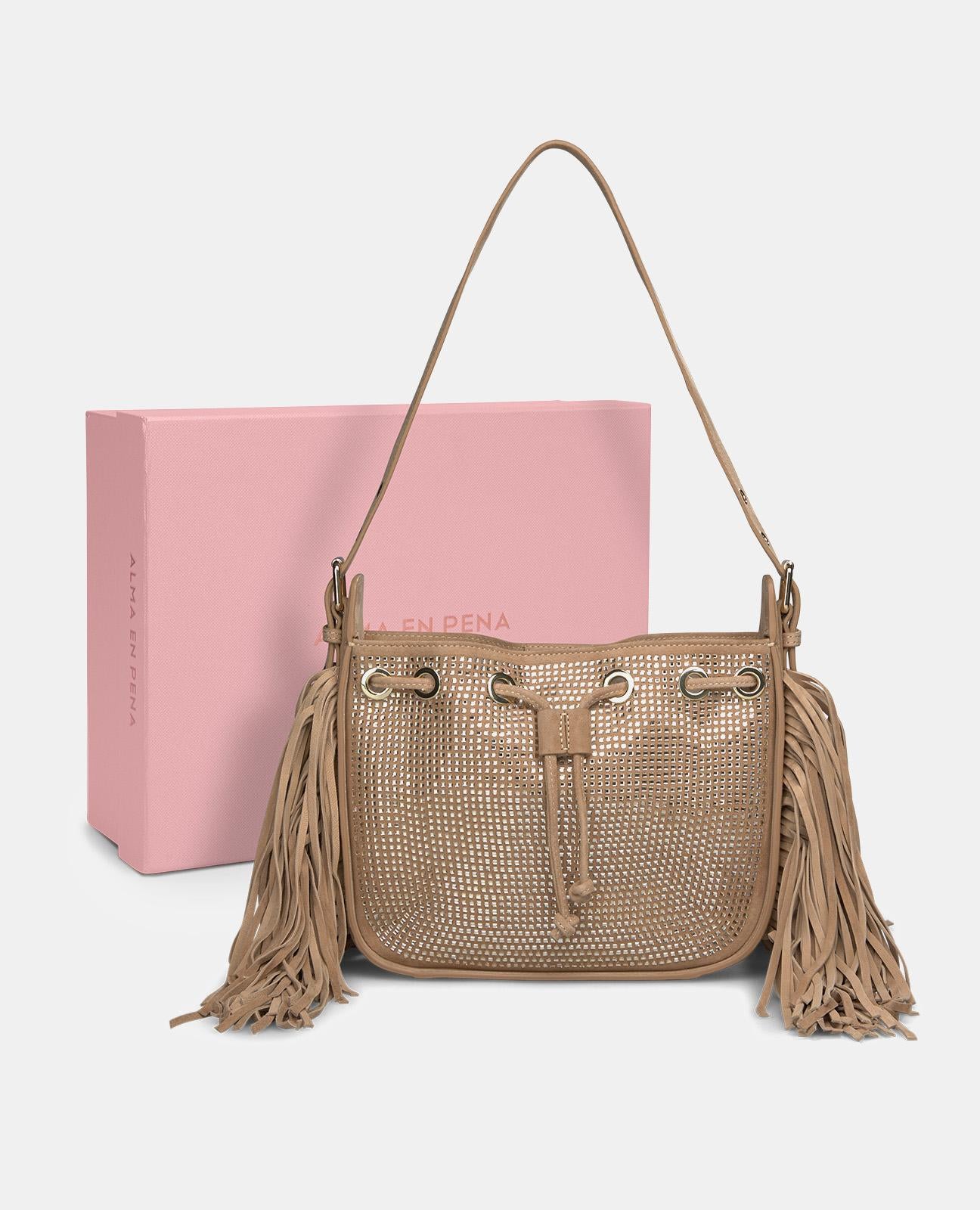 FRINGED SHOULDER BAG