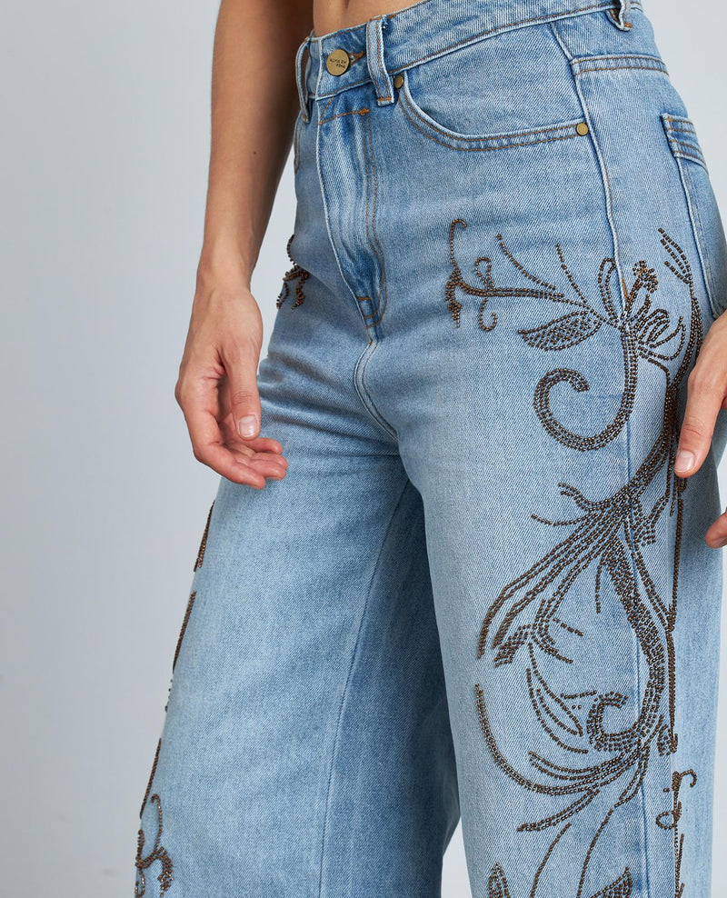 PANTALÓN DENIM DETALLES