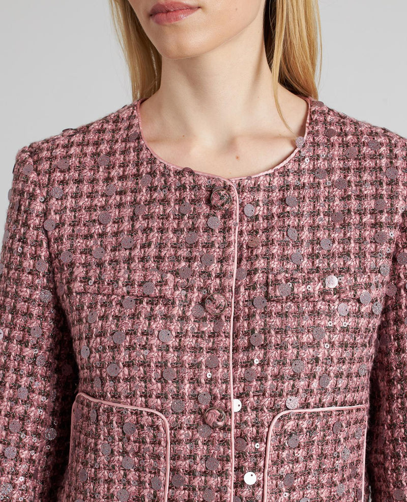 CHAQUETA ESTRUCTURA LENTEJUELAS