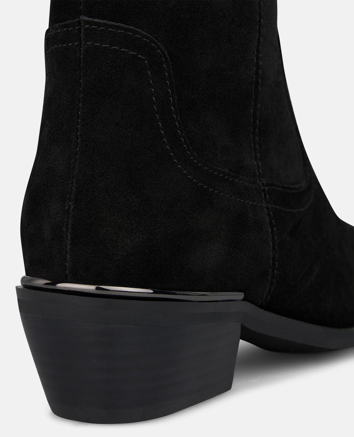 SUEDE BOOTS WITH A ZIPPER CLOSURE