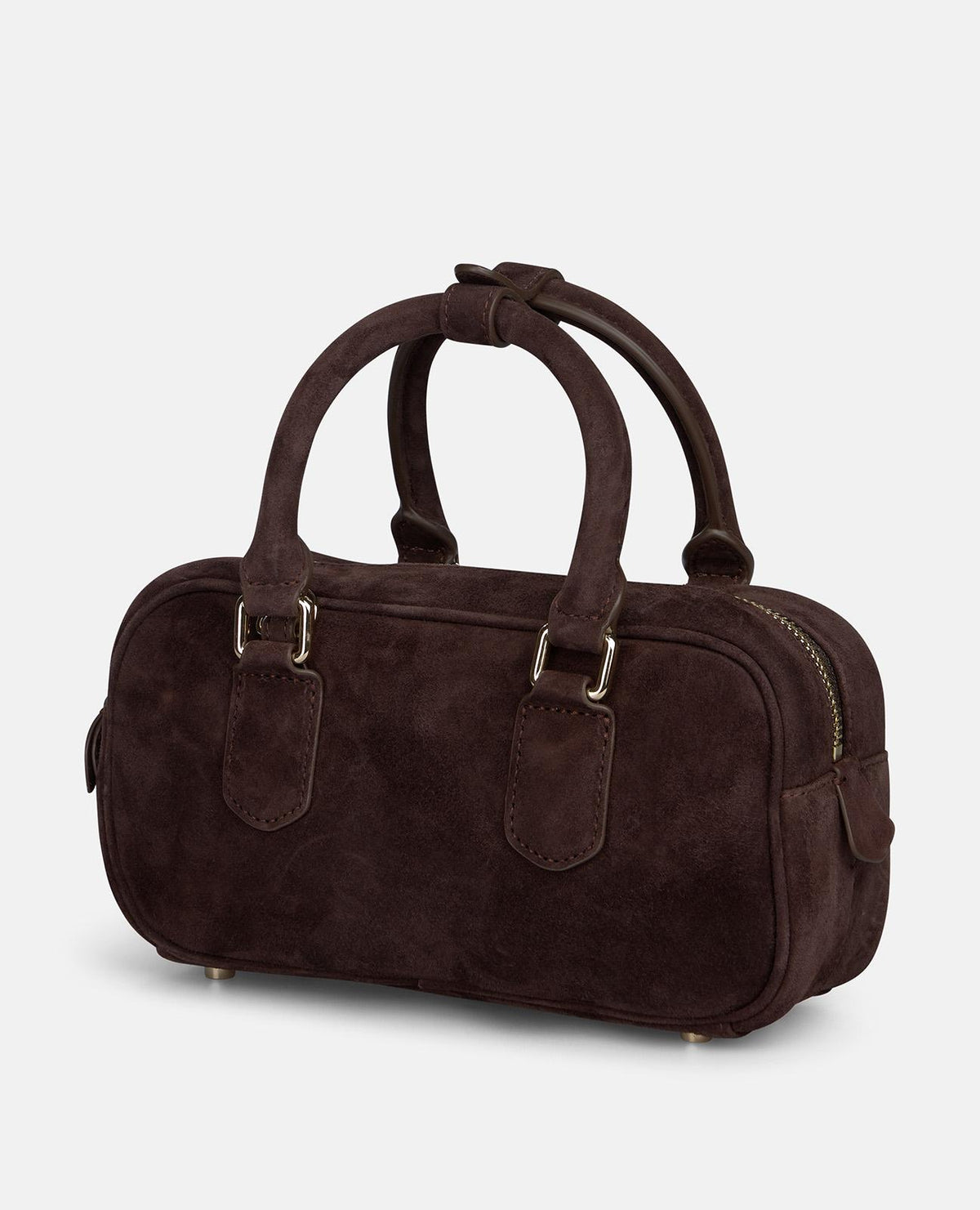 SUEDE BOWLING BAG