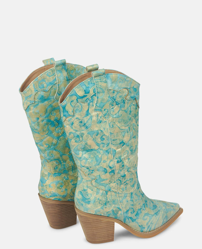 EMBROIDERED HALF-BOOT