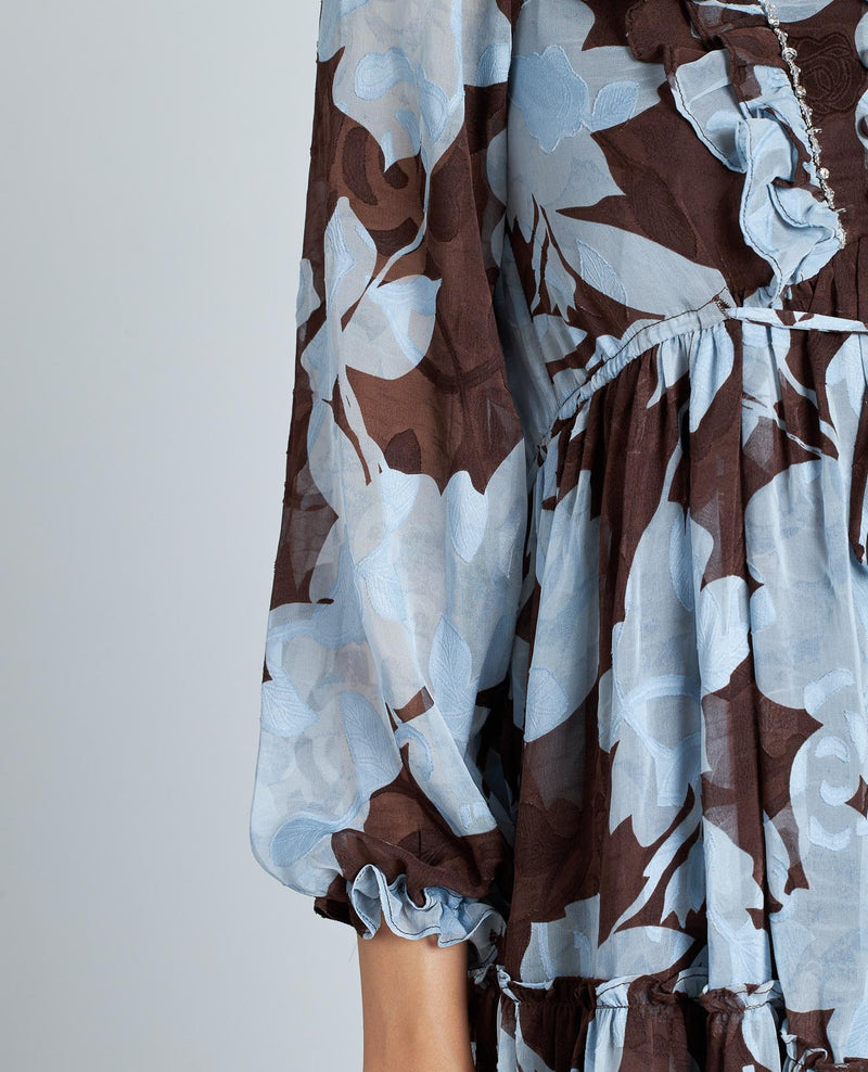 VESTIDO ESTAMPADO CINTURA AJUSTABLE