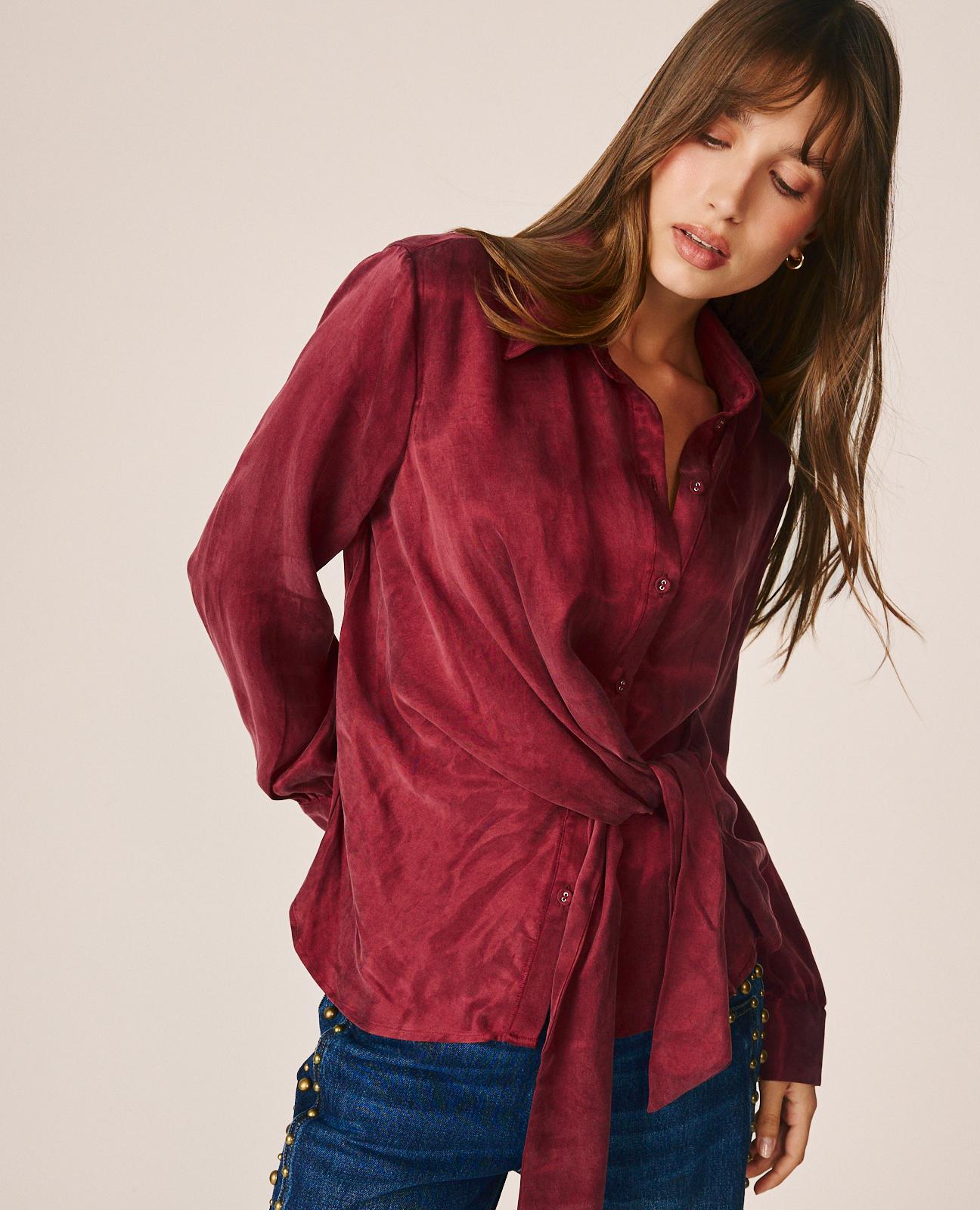 BLUSA SATÉN CAMISERA