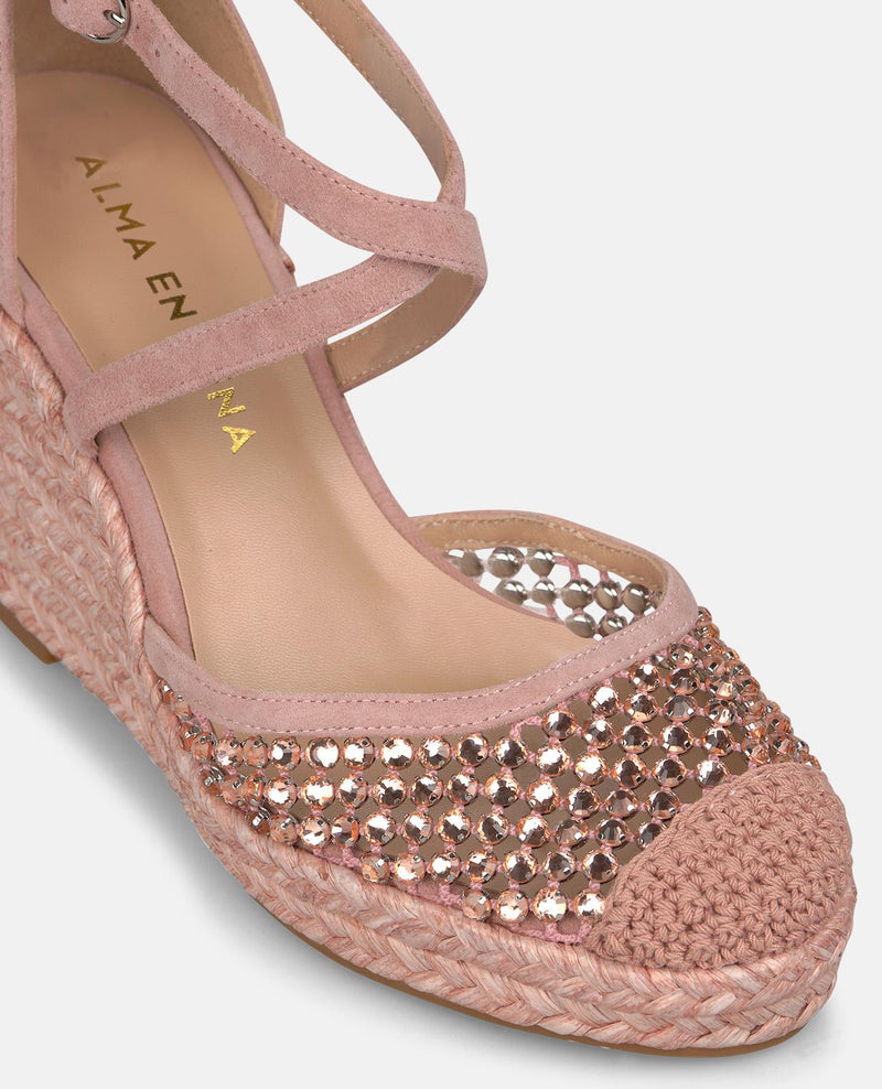 VALENCIAN SANDALS WITH METALLIC MESH