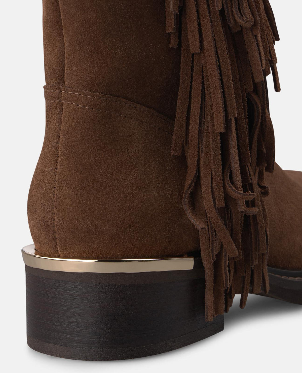 LEATHER BOOTS WITH FRINGE