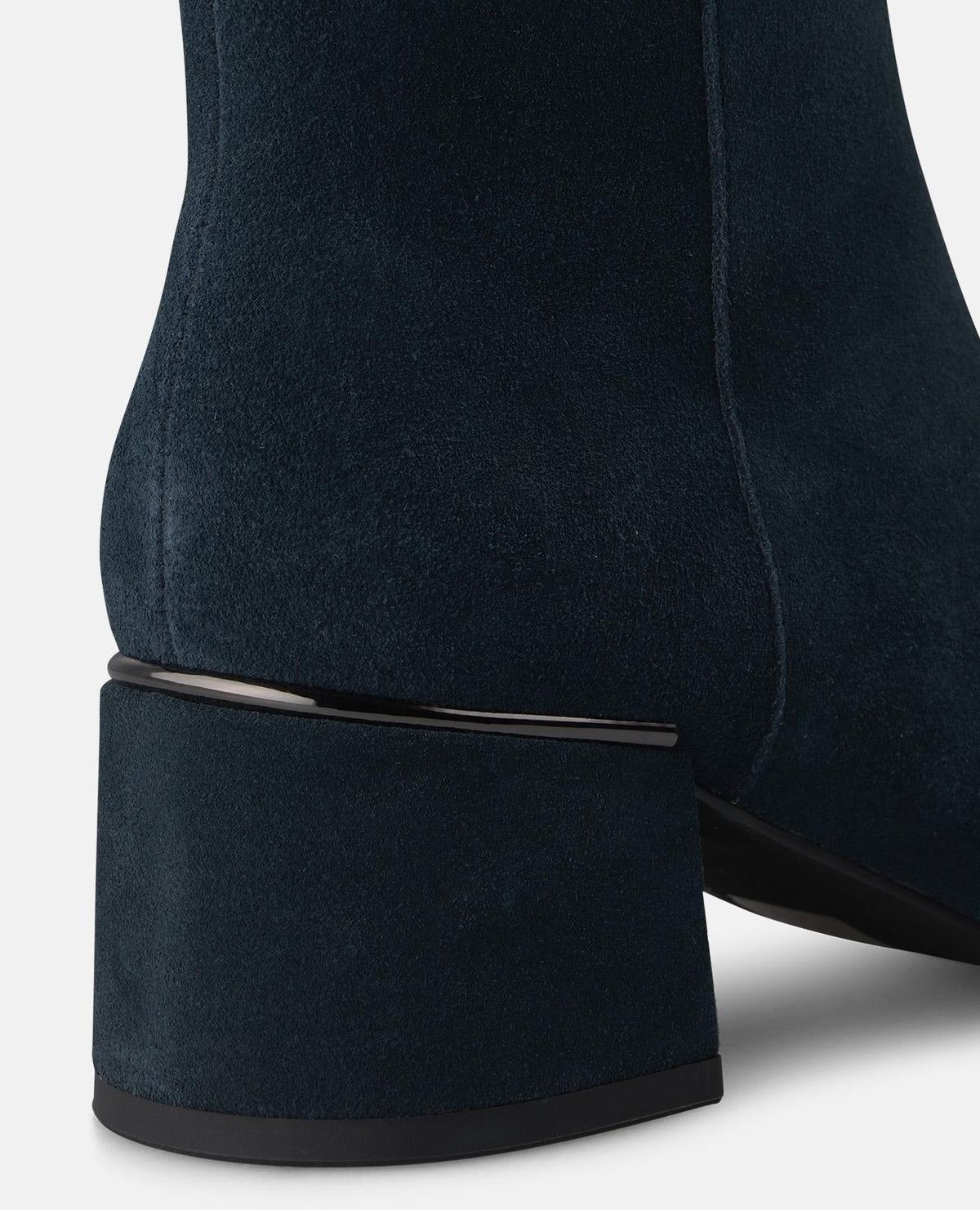 SUEDE ANKLE BOOTS WITH A ZIPPER CLOSURE