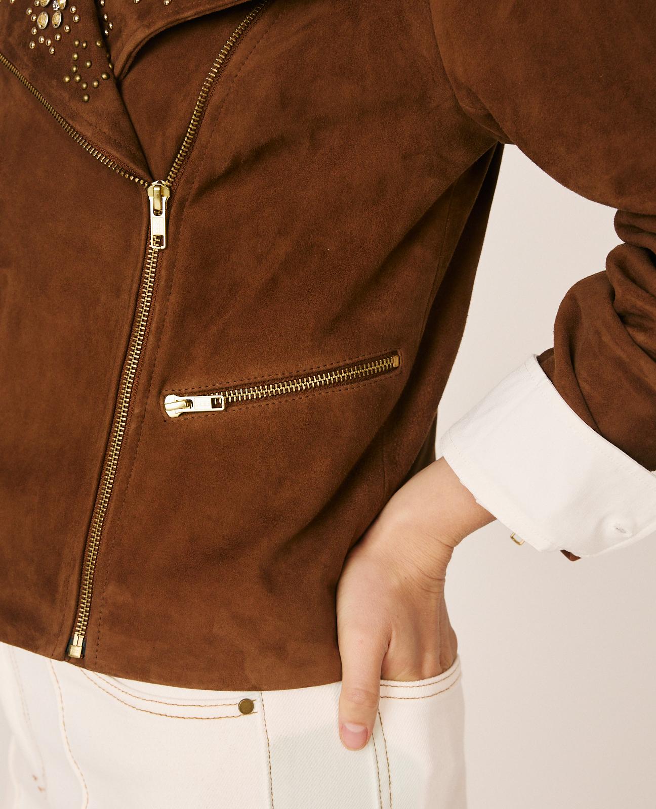CHAQUETA ANTE CRUZADA