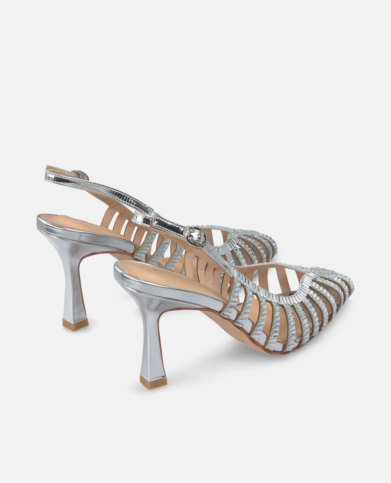 ABSATZSCHUH MIT KRISTALLEFFEKT