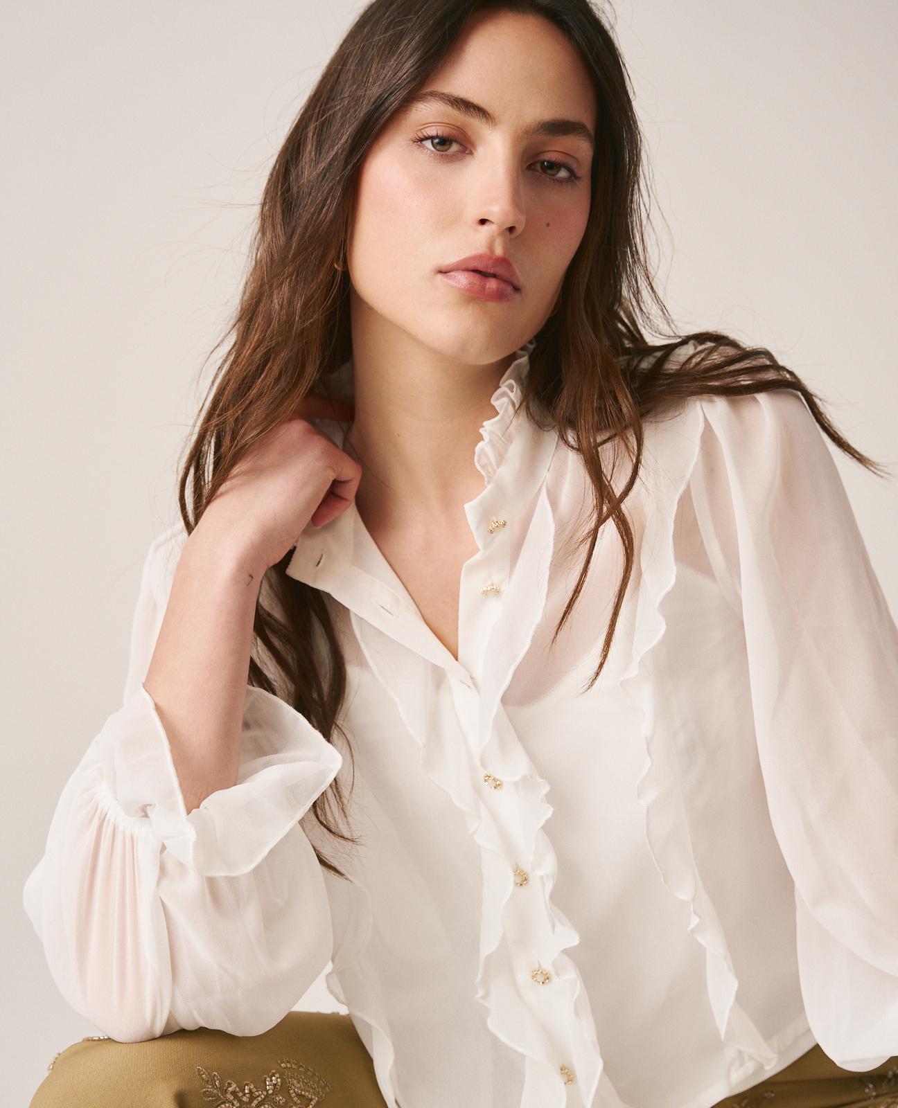 CHEMISE FLUIDE AVEC NOEUD