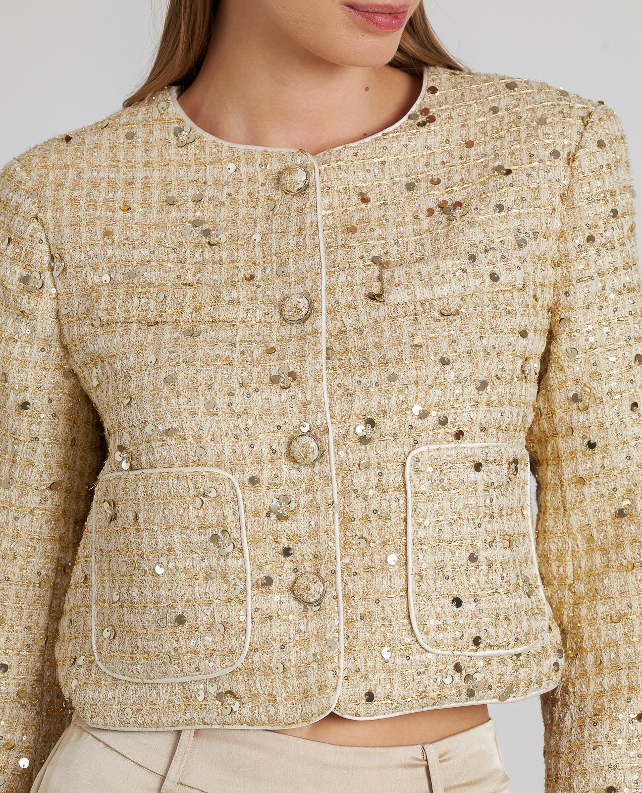 SEQUIN STRUCTURE JACKET
