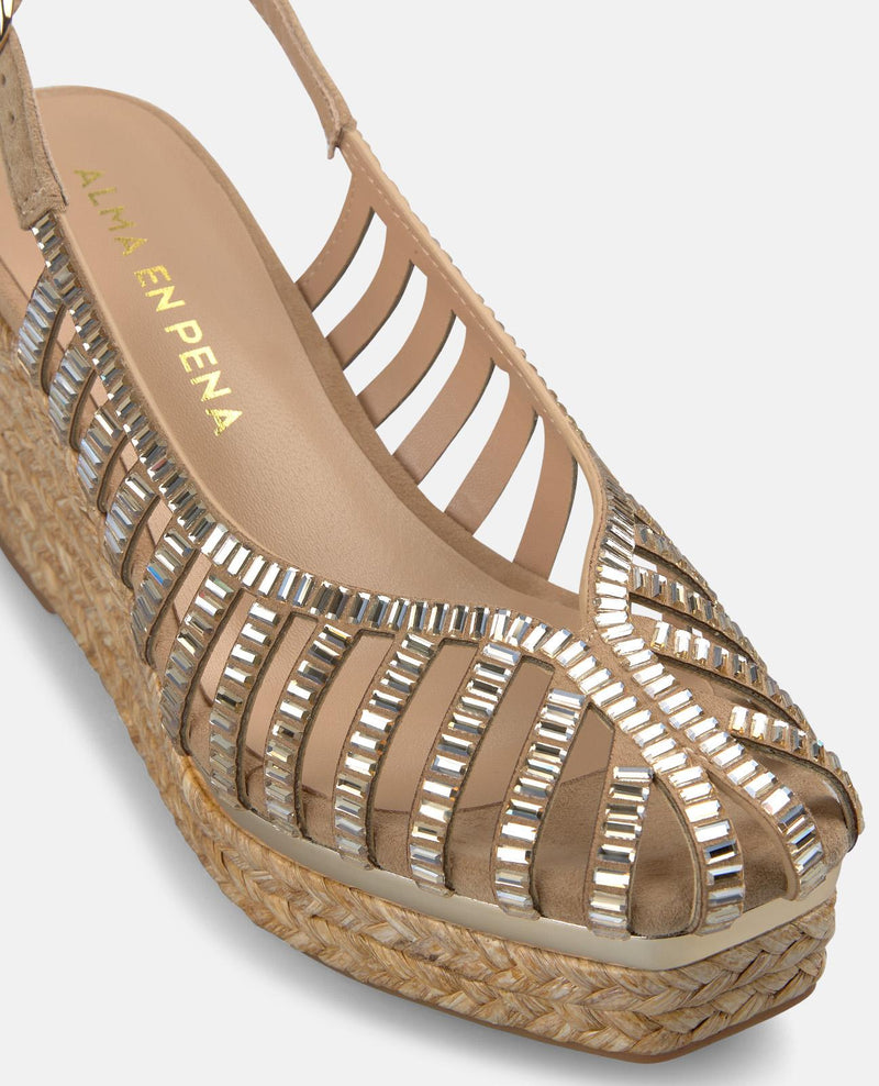 SANDALIA EN REJILLA DE ESPARTO