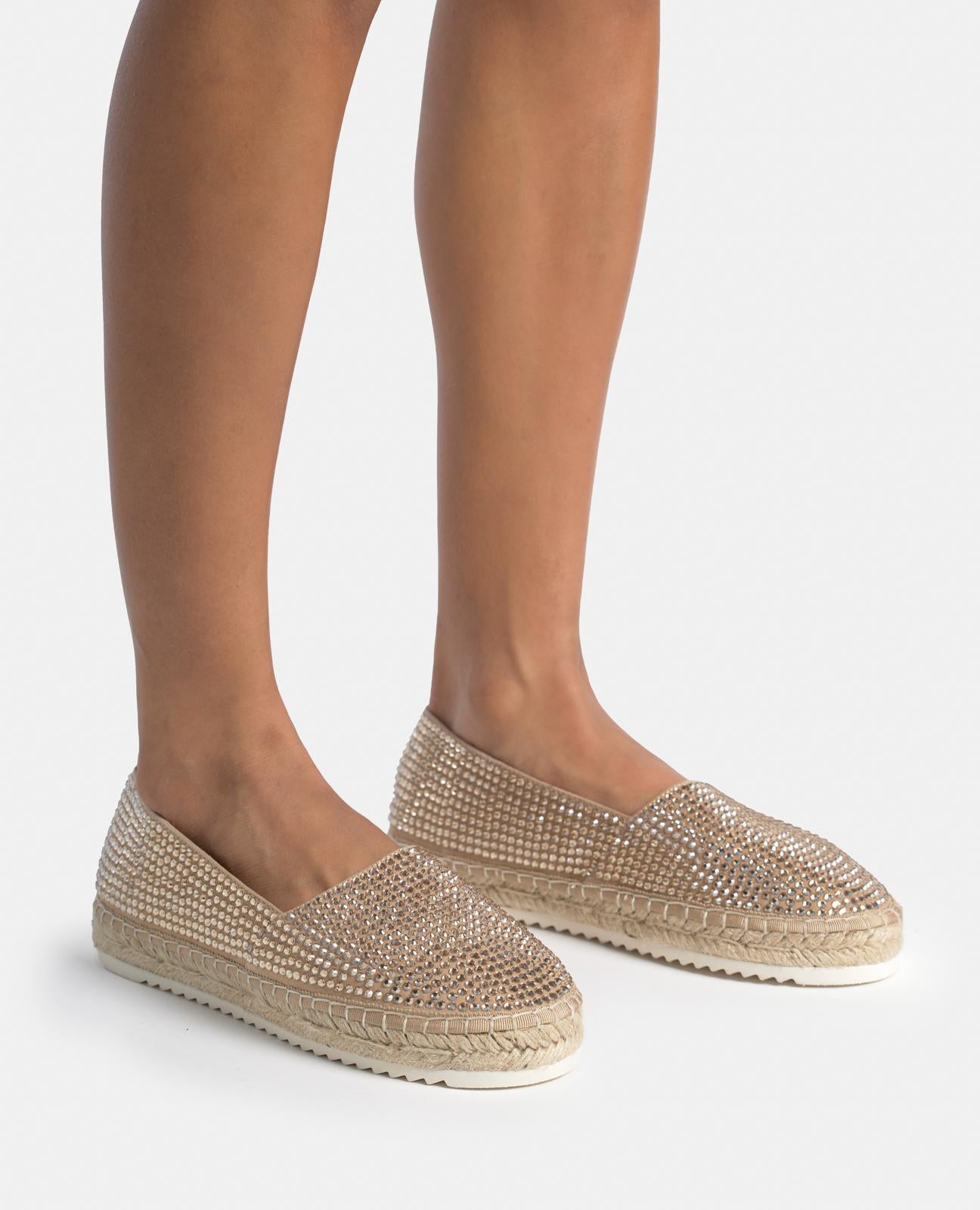 ESPADRILLE COVERED WITH RHINESTONES