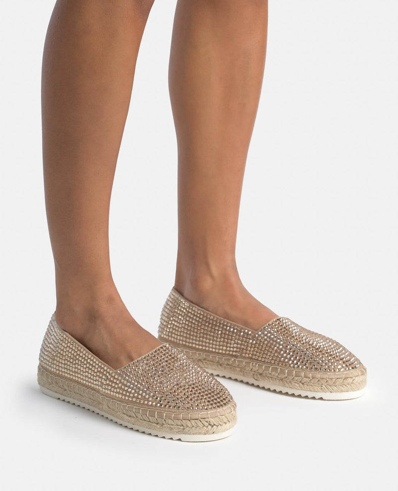ESPADRILLE COVERED WITH RHINESTONES