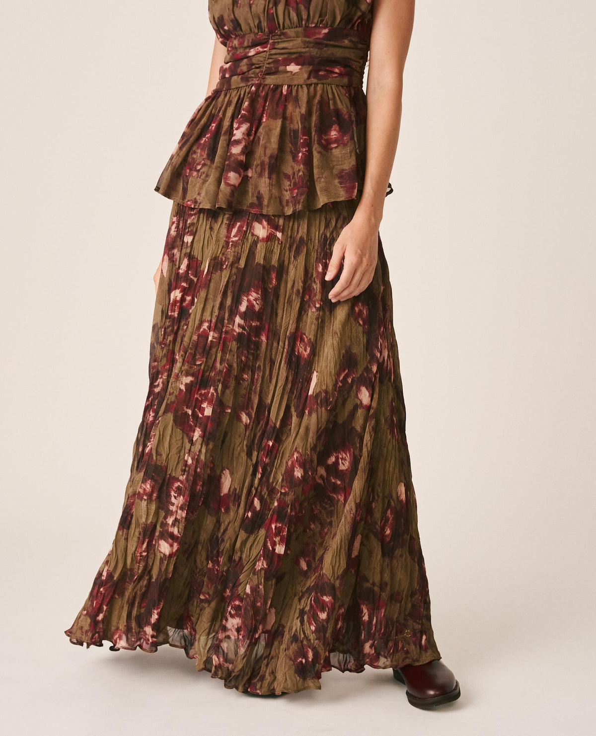 FALDA LARGA FLORAL